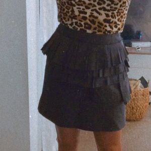Ruffle mini skirt